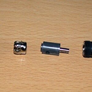 Philips European DIN Female Aerial Plug 00MC3518BK01 Crimp / Solder