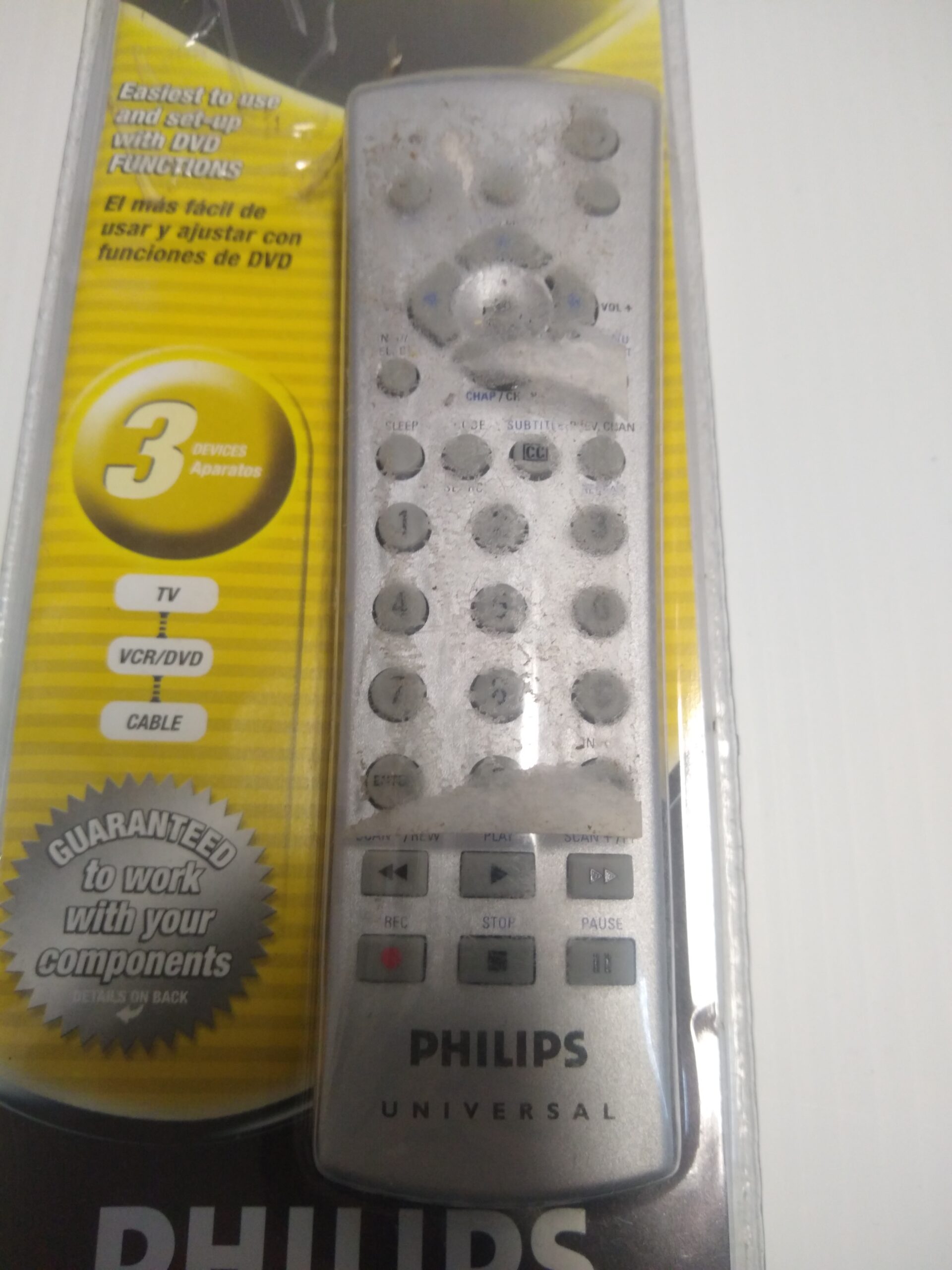 Philips Universal Replacement Remote Control TV VCR/DVD CBL/SAT - Image 3