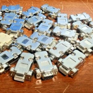 Qty 25 DB-HD15 solder cup Female Connectors & Hood, 25x Good Quality