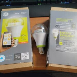 Qty 3 GE Link Smart Home LED Bulb Wink Alexa Compatible 60w 12w soft white