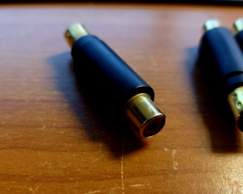 Qty 8 Jack Adapter S-Video Male 4-pin to RCA female Composite Video Connector - Image 2