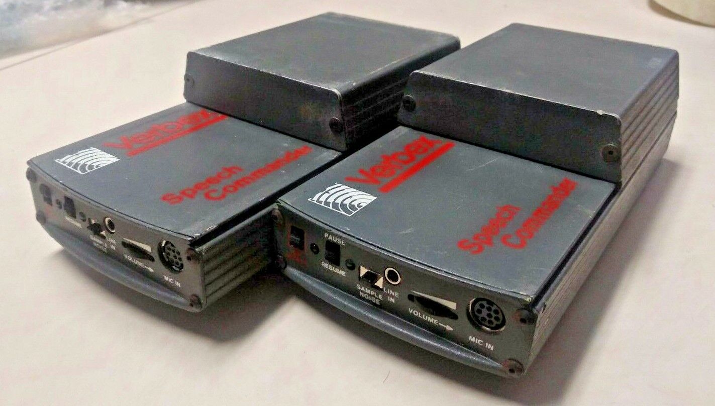 RARE Verbex Speech Commander 2-Set with Battery Packs and Spare Circuit Board