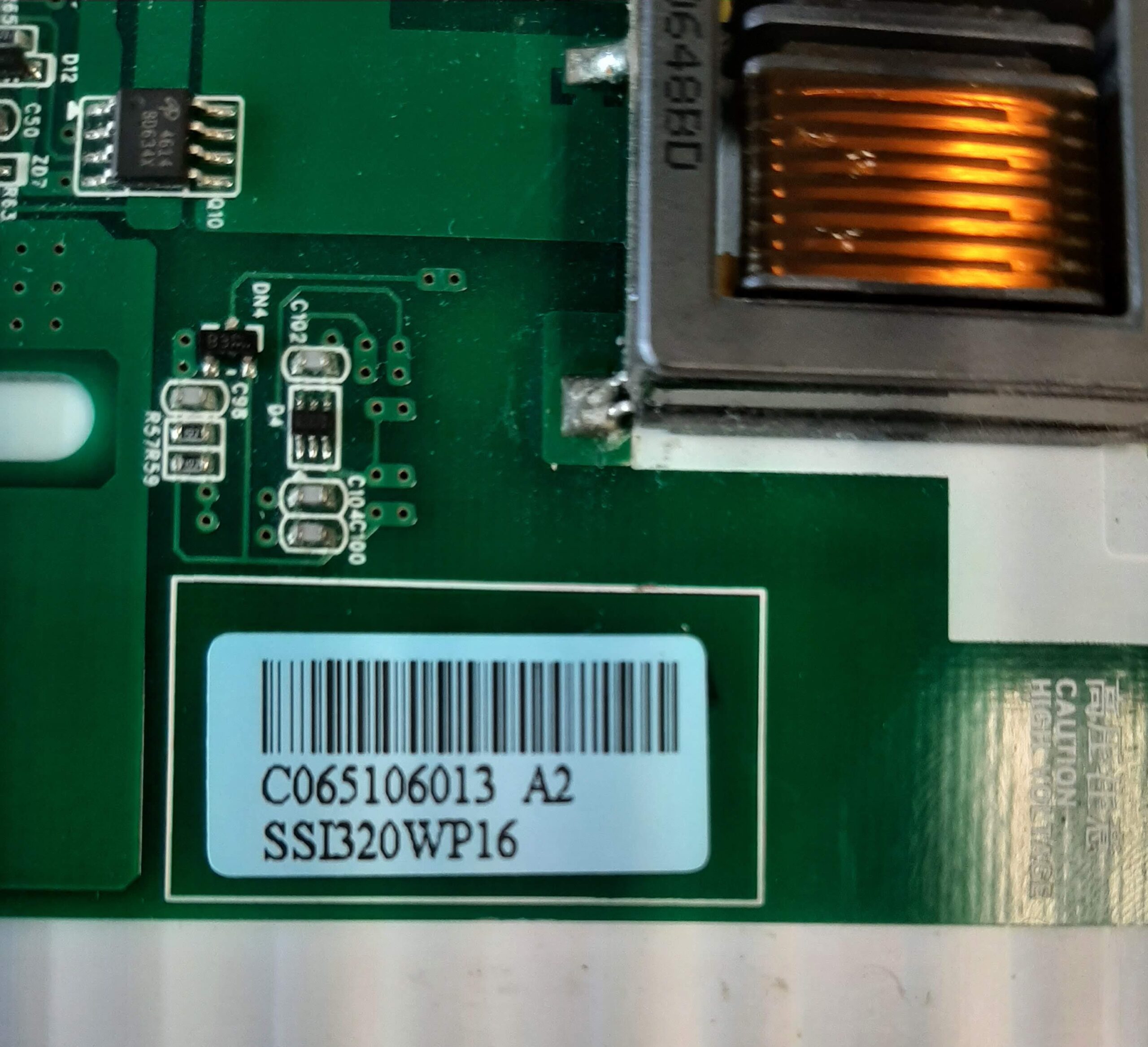 Samsung LN-S3251D Inverter Board SSI320WP16 REV0.2 - Image 3