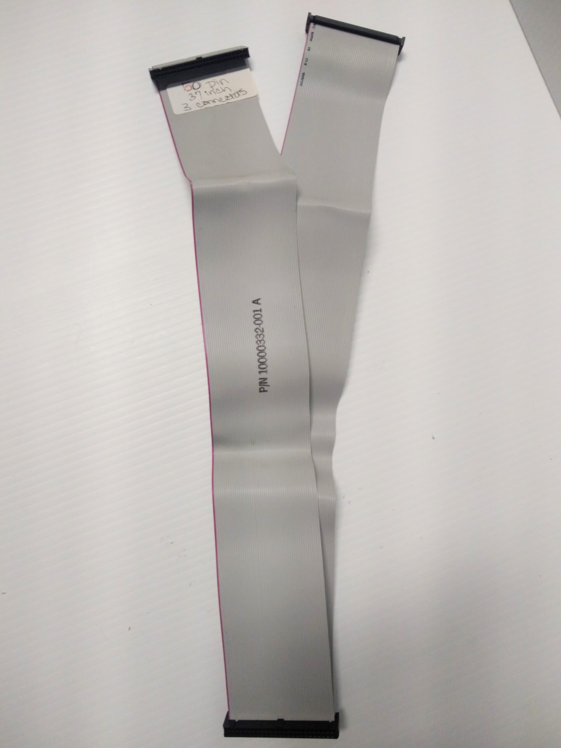 SCSI Flat Ribbon Cable 37 inch, 3 Connectors, 50 Pin