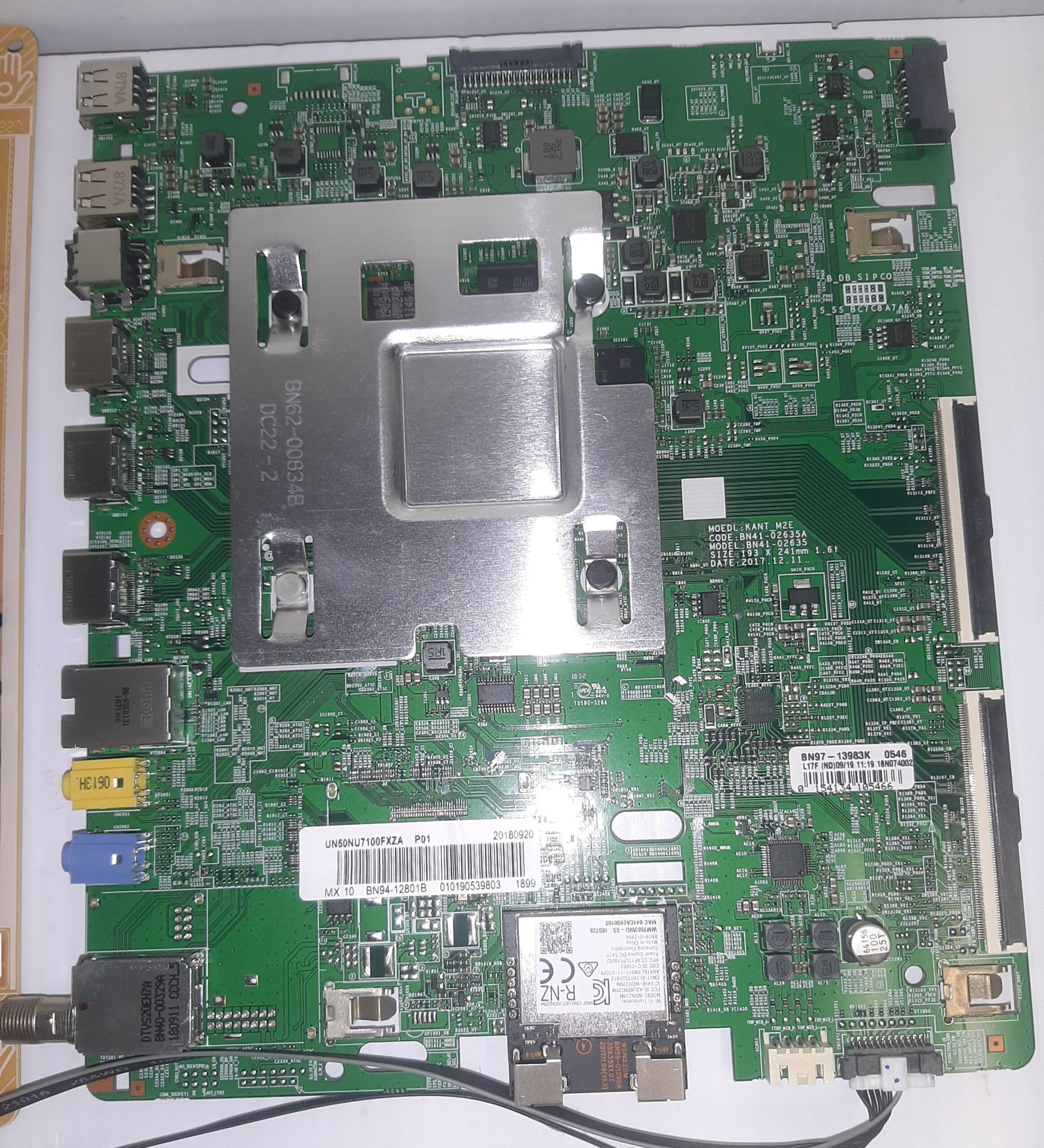 Samsung Model UN50NU7100 TV PCB Board Set a141 - Image 2