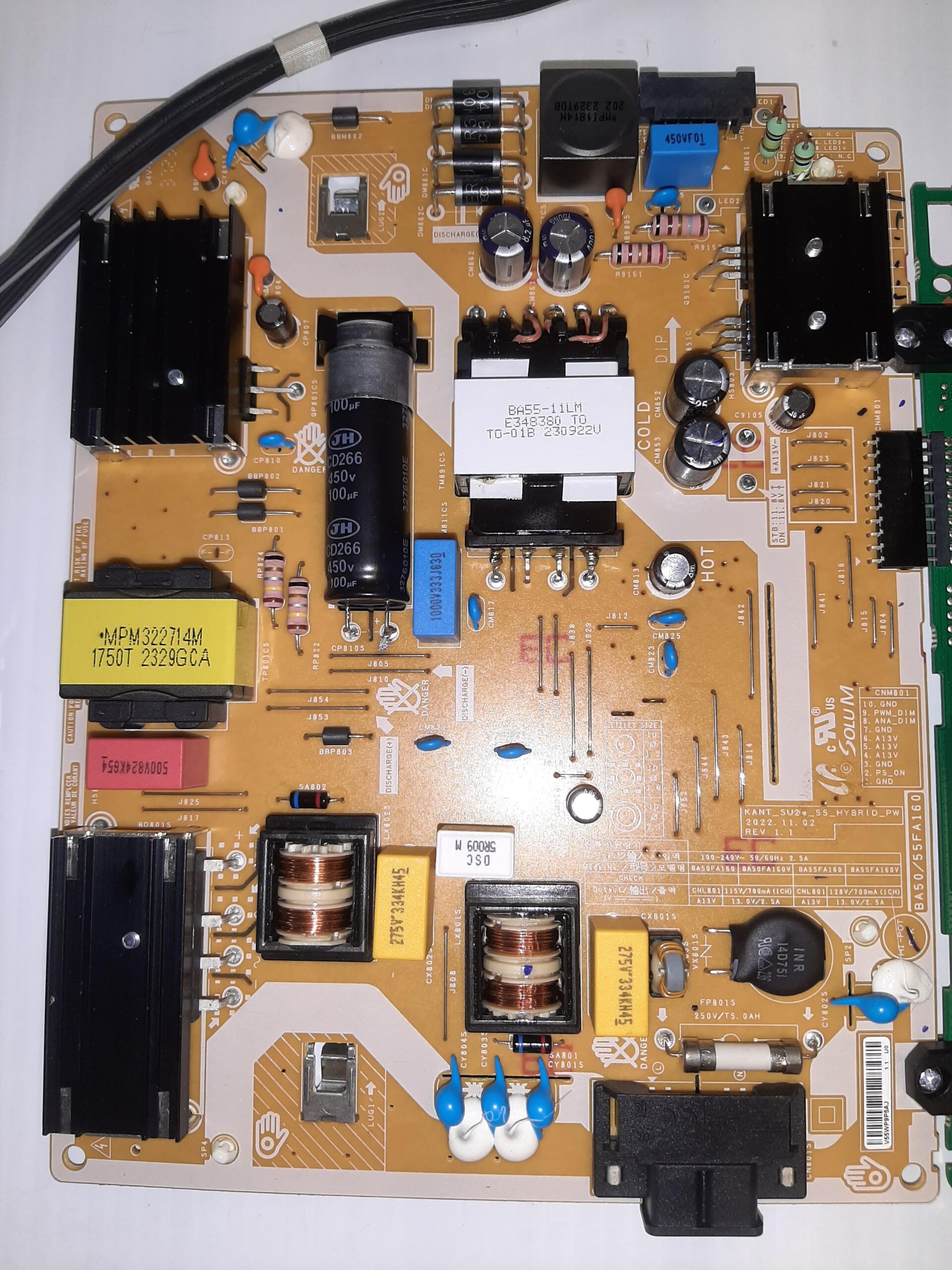 Samsung Model UN50TU7000B TV PCB Board Set a97