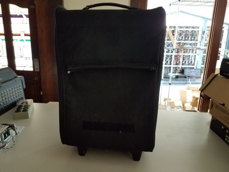 Soft Padded Carrying Case Bag Electronics Rolling