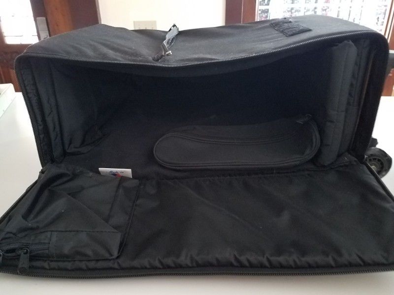 Soft Padded Carrying Case Bag Electronics Rolling - Image 3