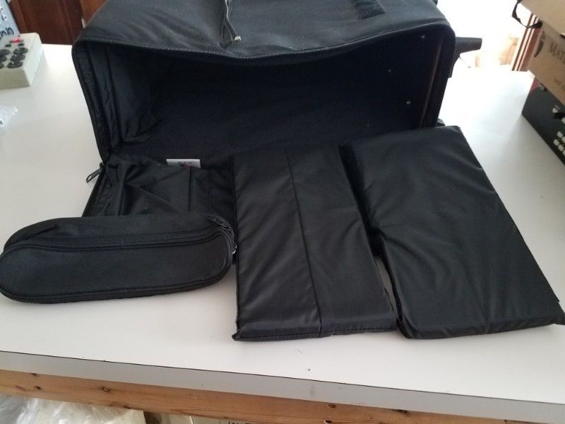 Soft Padded Carrying Case Bag Electronics Rolling - Image 4