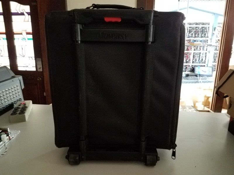 Soft Rolling Carrying Case Bag with Telescopic Handle for Electronics - Image 2
