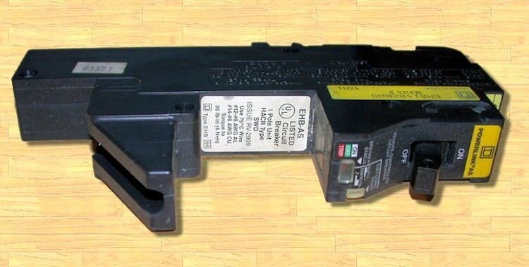 Square D EHB14020AS EHB-AS Remote Controlled Circuit Breaker 1P 20A 480Y/277 V