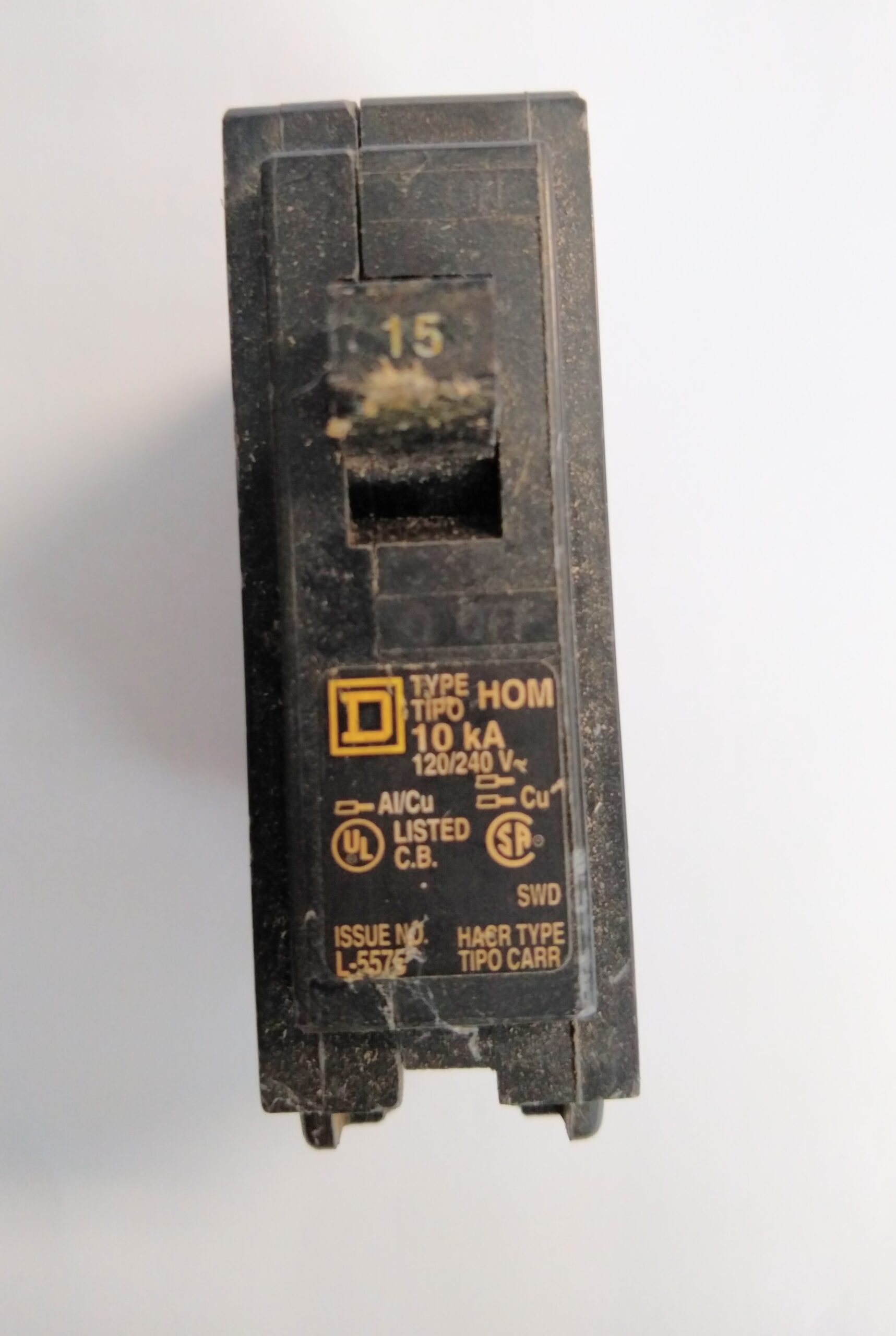 Square D HOM120 15 A Miniature Circuit Breaker