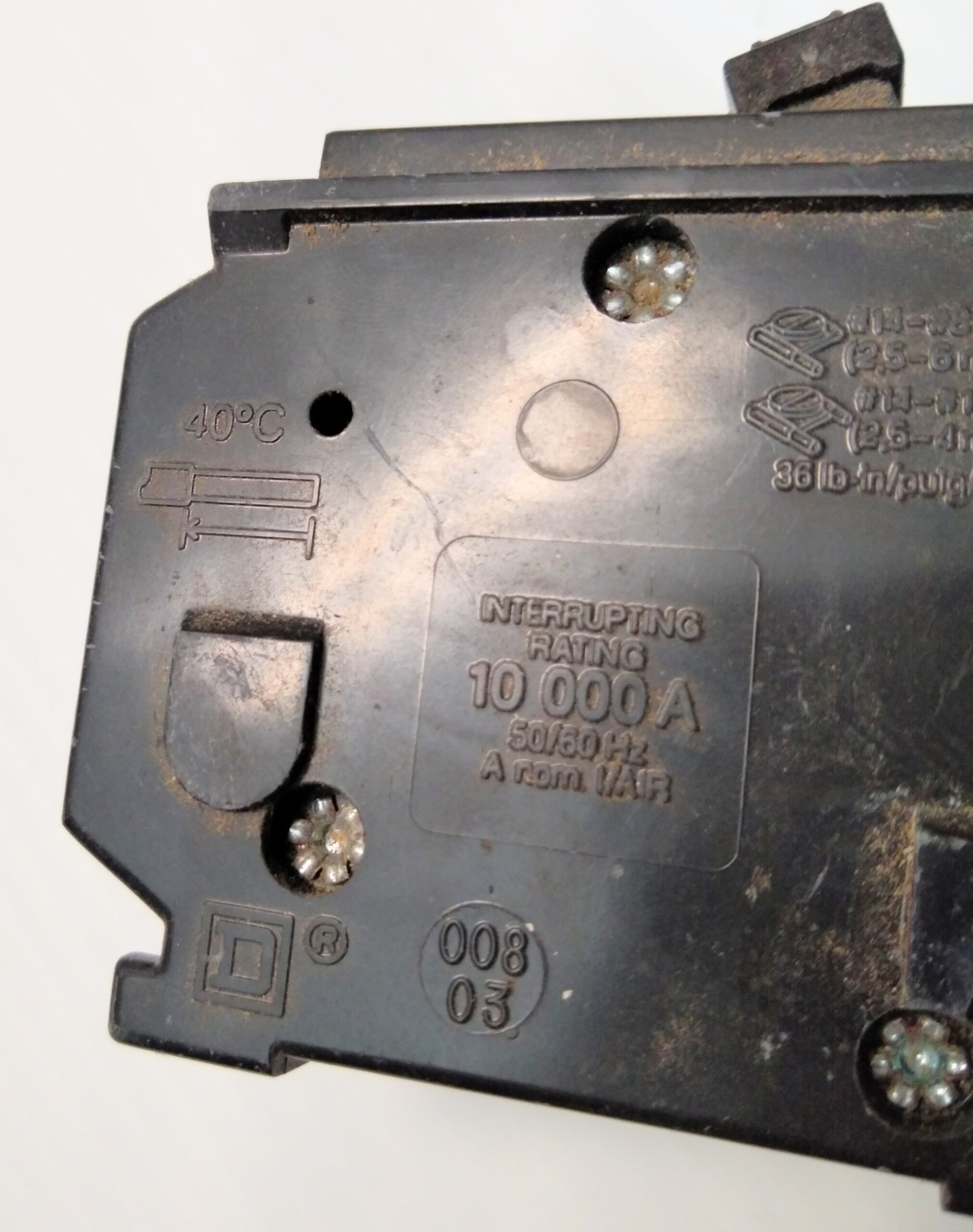 Square D HOM2 Plug-In Circuit Breaker 20 Amp 2-Pole Type HOM 10ka 120/240V - Image 3