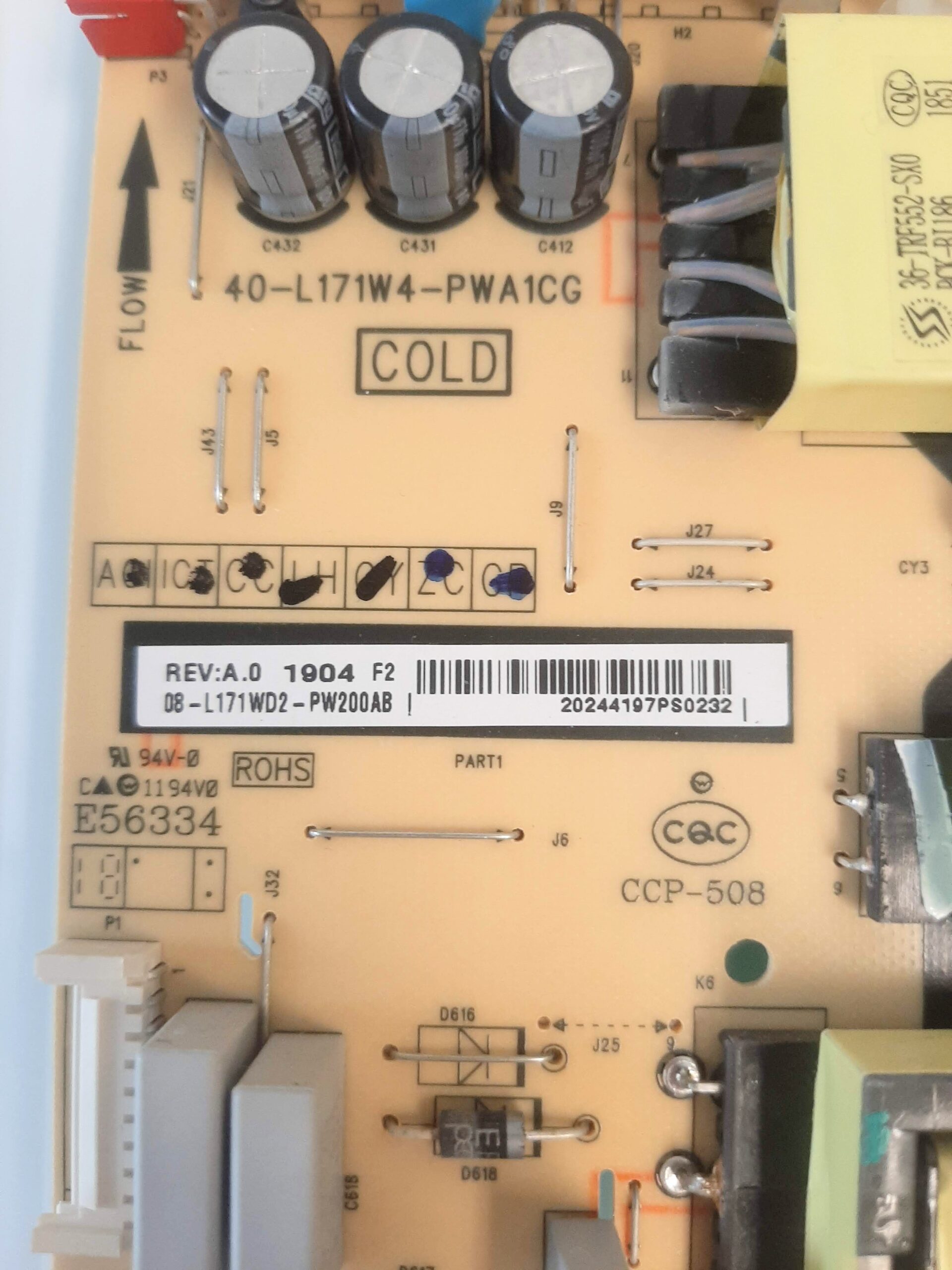 TCL Model 65S425 TV PCB Board Set a129 - Image 2