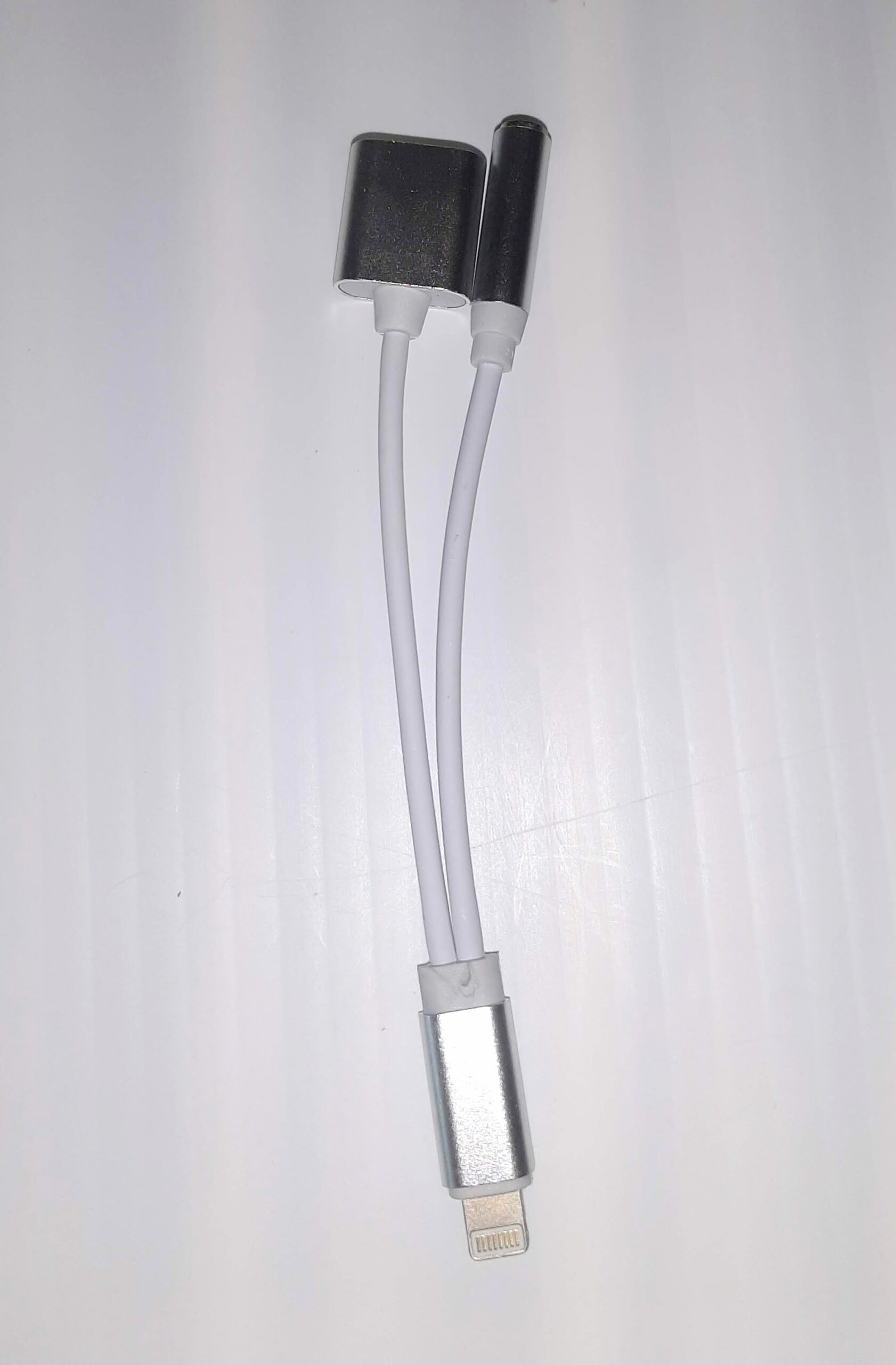 Unbranded AUX Adapter for Headphone Jack Cable Dongle 2in1 Splitter for iPhone