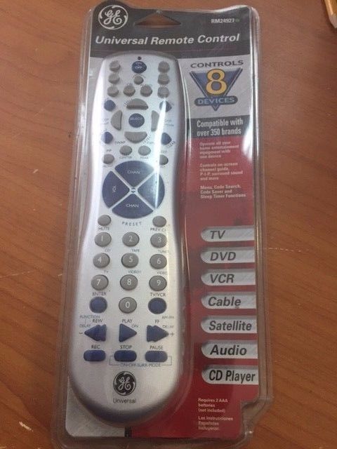 Universal GE Remote RM24927 Factory Sealed; Controls 8 Devices