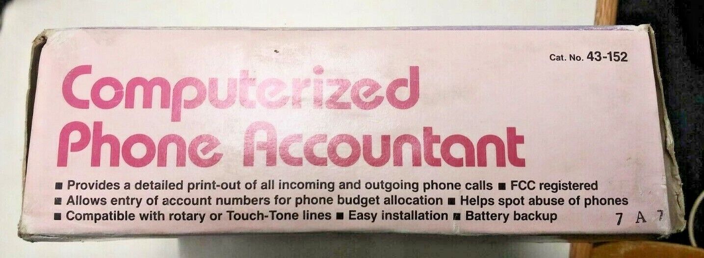 VINTAGE Duofone CPA-1000 Computerized Phone Accountant Radio Shack in Box - Image 2