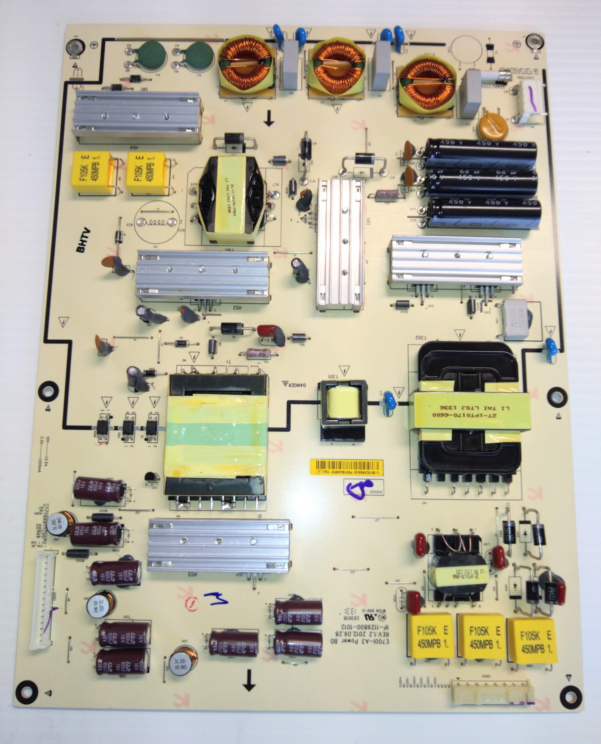 VIZIO E700I-A3 Power Board# 09-70CAR000-00, 1P-1138800-1013