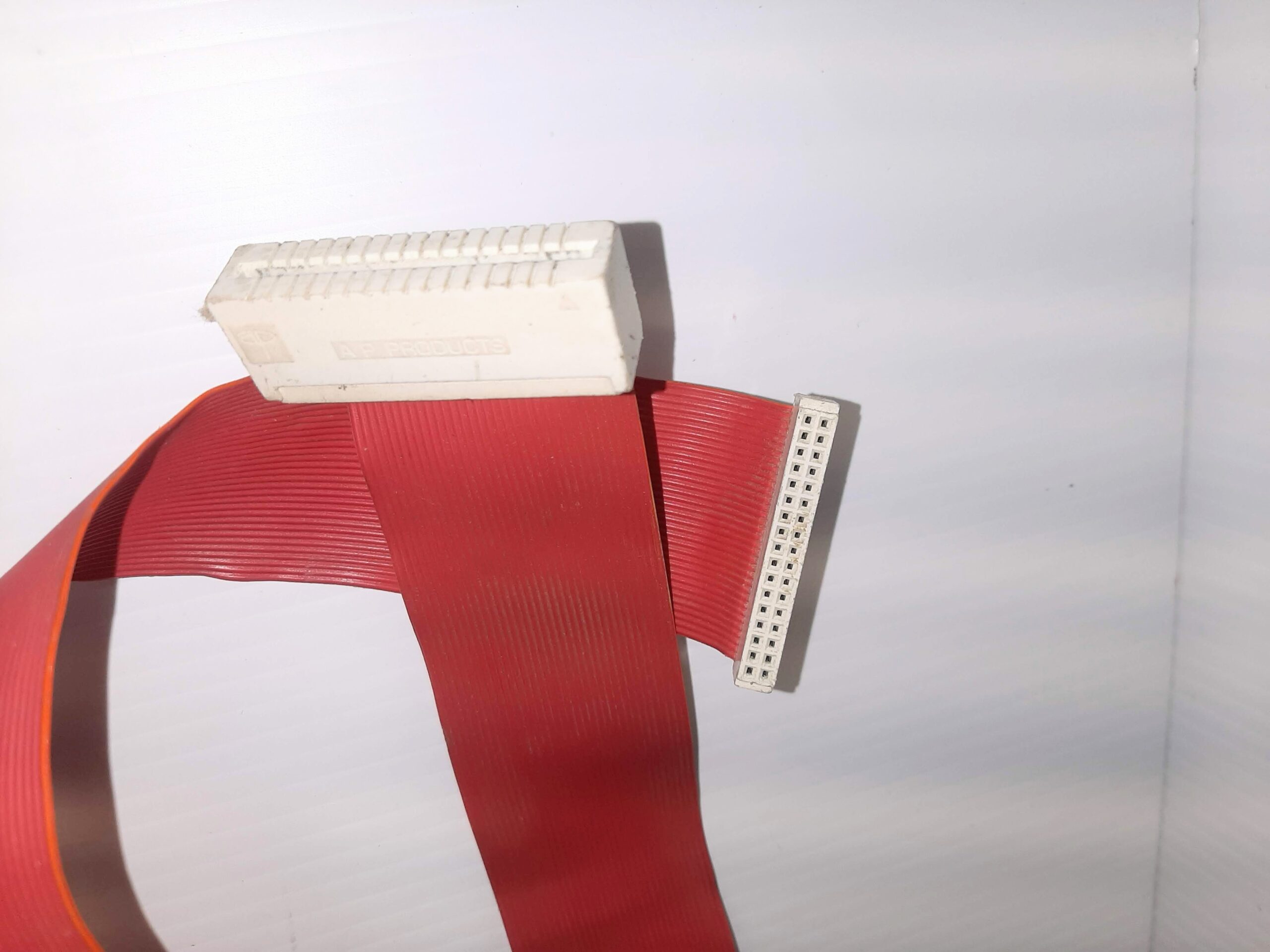 Vintage Flat Ribbon Cable with Slot connectors 34 pin Approx. 5' - Image 2