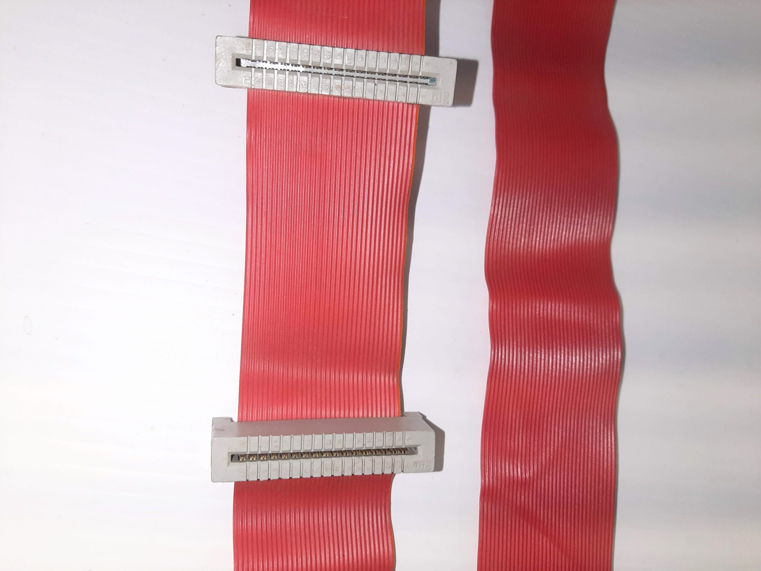 Vintage Flat Ribbon Cable with Slot connectors 34 pin Approx. 5' - Image 3