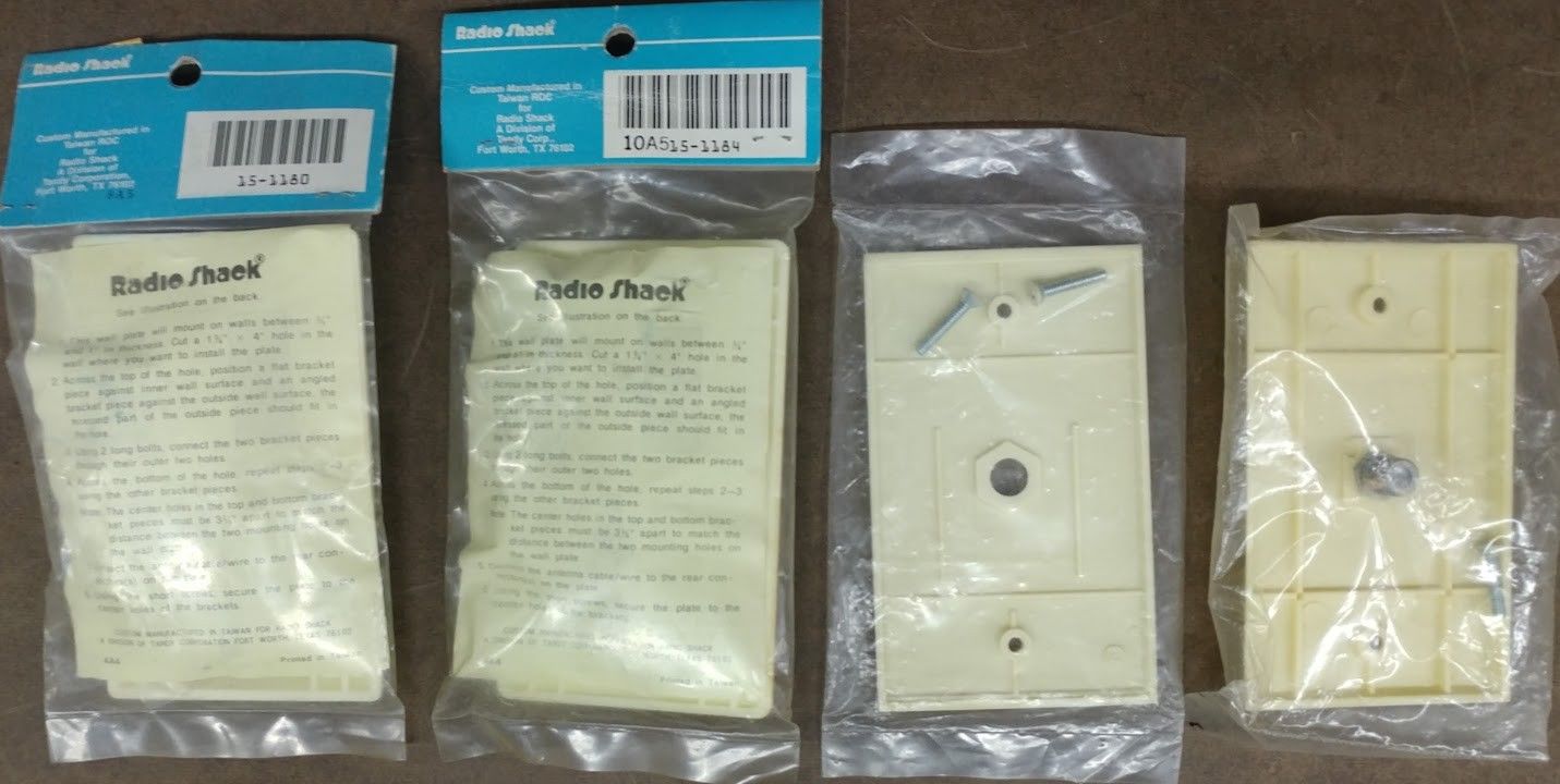 Vintage Lot of 22 Coax Wall Plates - Image 2