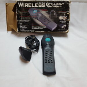 Wireless Intelligent Trackball 15 Ft Range 18 Programmable Shortcut Keys in Box