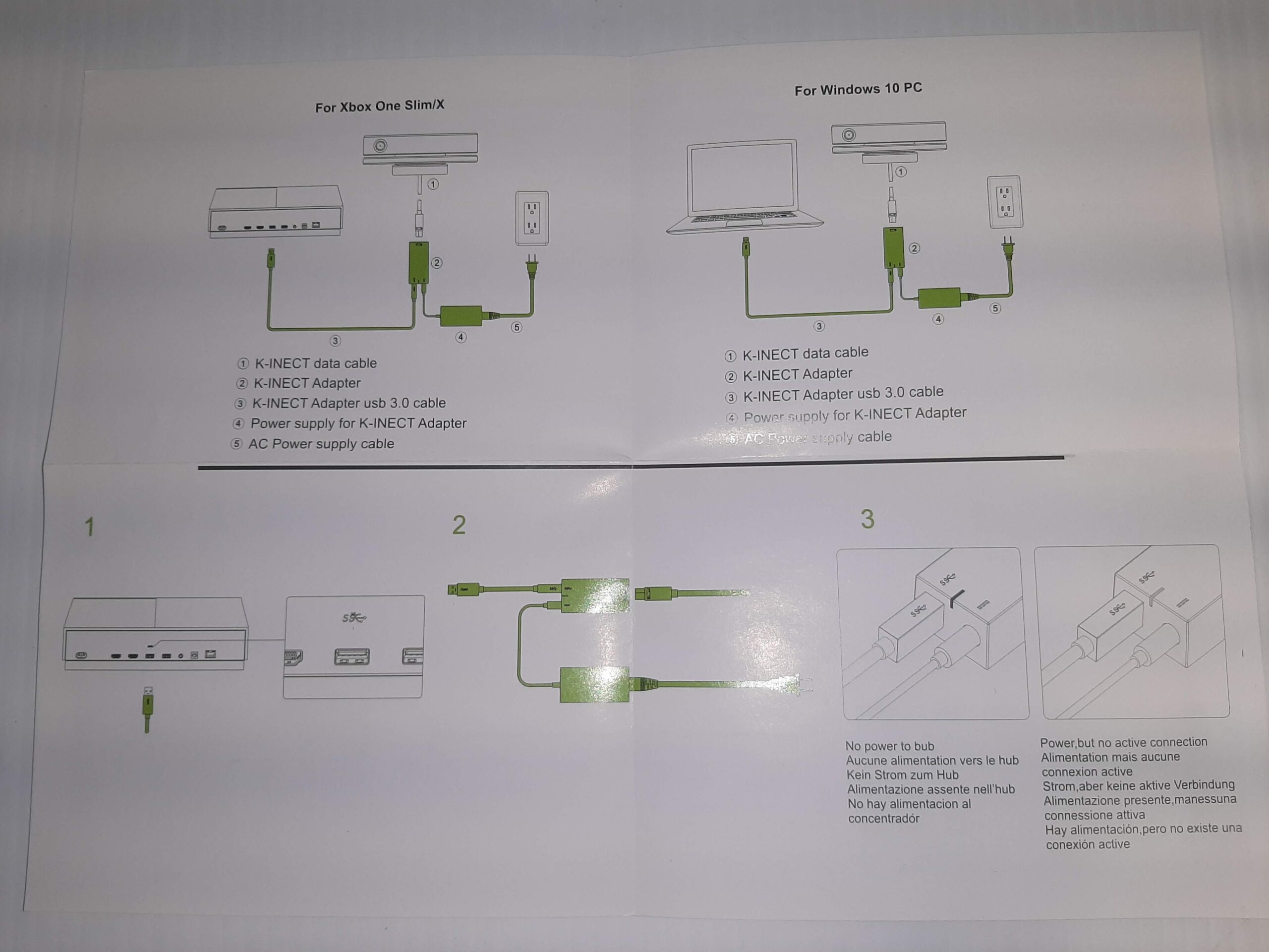 Xbox 1 Kinect Adapter For Kinect 2.0 Sensor For Windows 8,8.1, & 10 via USB 3.0 - Image 2