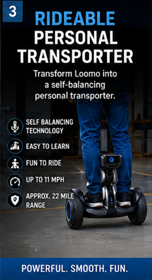 Loomo robot in use